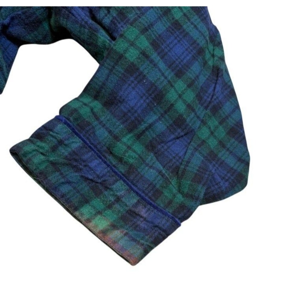 Vtg Disney Store Nightgown Womens Size XL Eeyore Flannel Plaid Green Blue *READ* - Picture 4 of 7